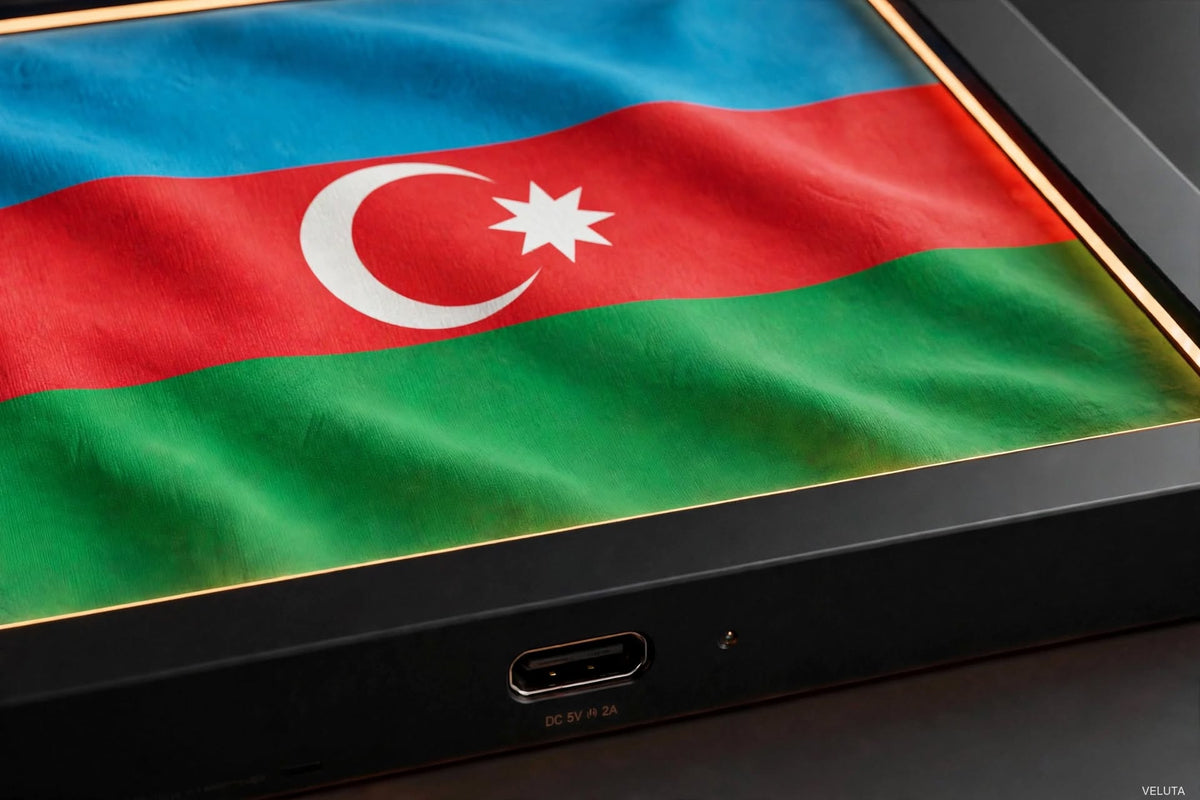 3D LED Flag Tableau - Azerbaijan