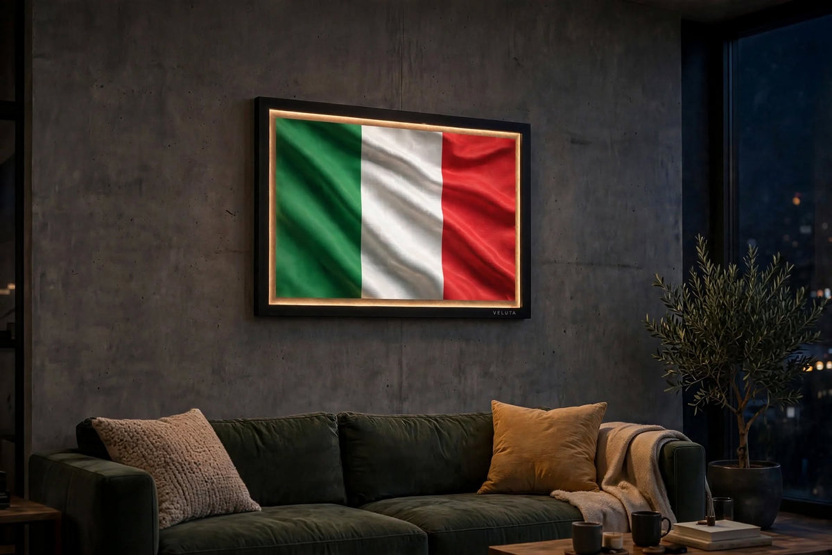 3D LED Flag Tableau - Italy