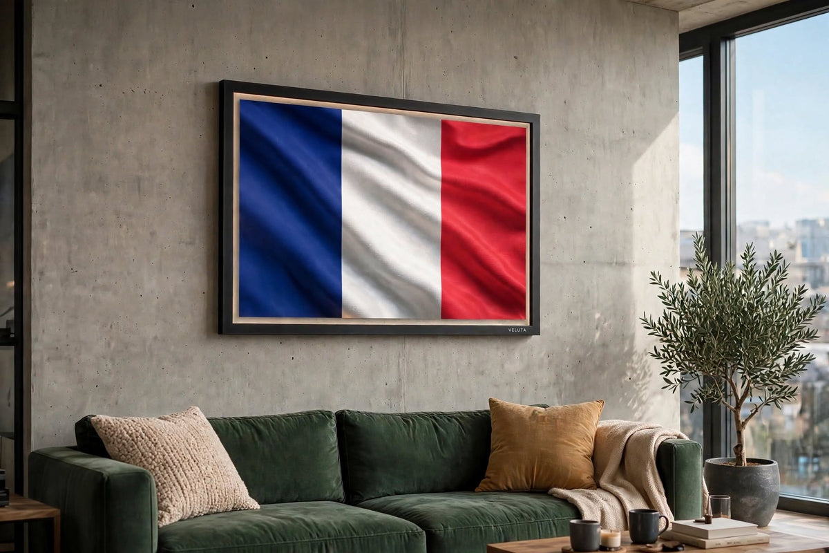 3D LED Flag Tableau - France