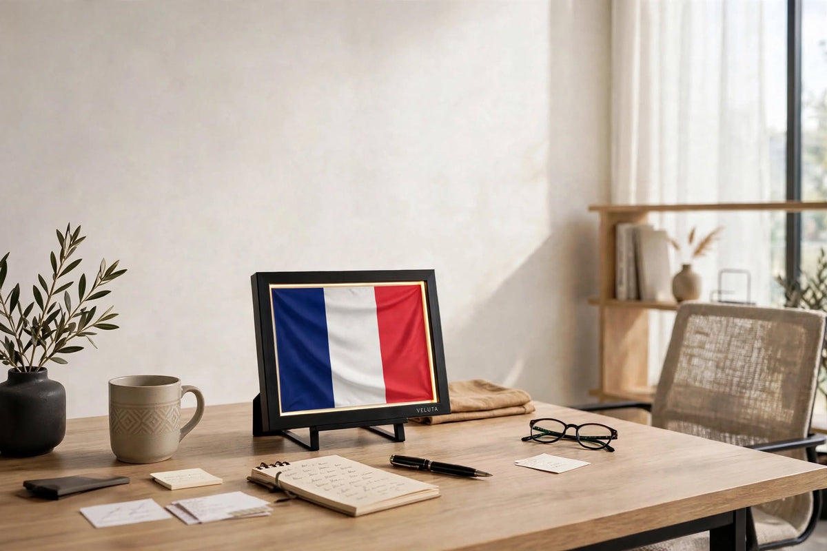 3D LED Flag Tableau - France