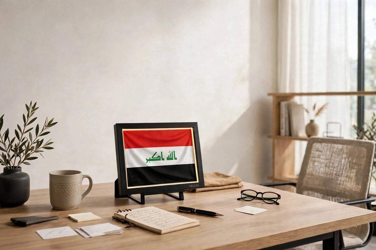 3D LED Flag Tableau - Iraq