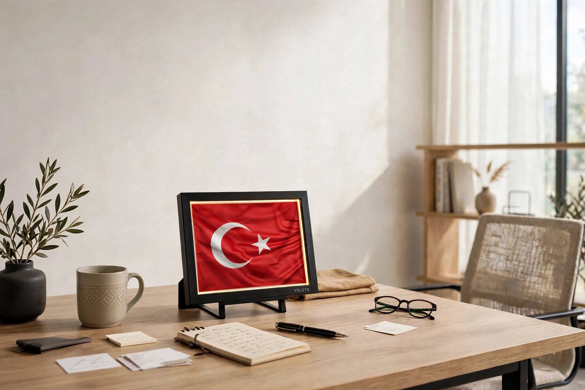3D LED Flag Tableau - Turkey