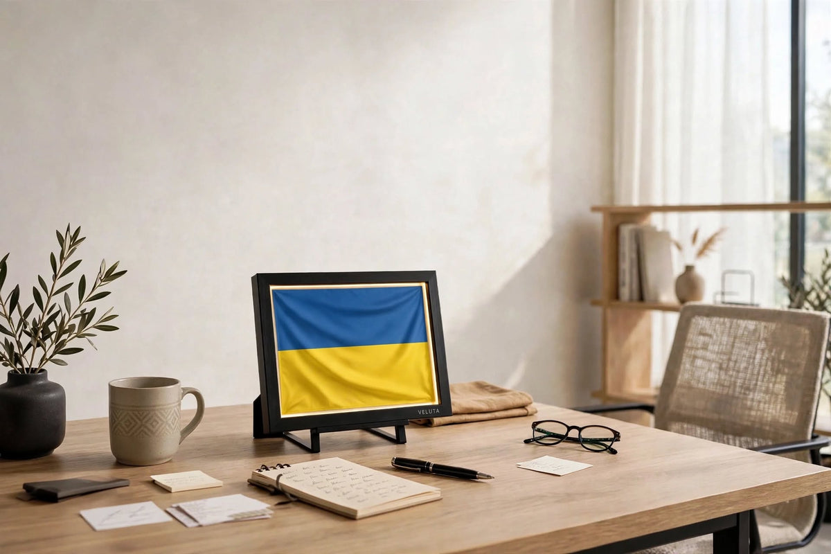 3D LED Flag Tableau - UKRAINE