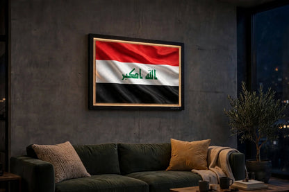 3D LED Flag Tableau - Iraq
