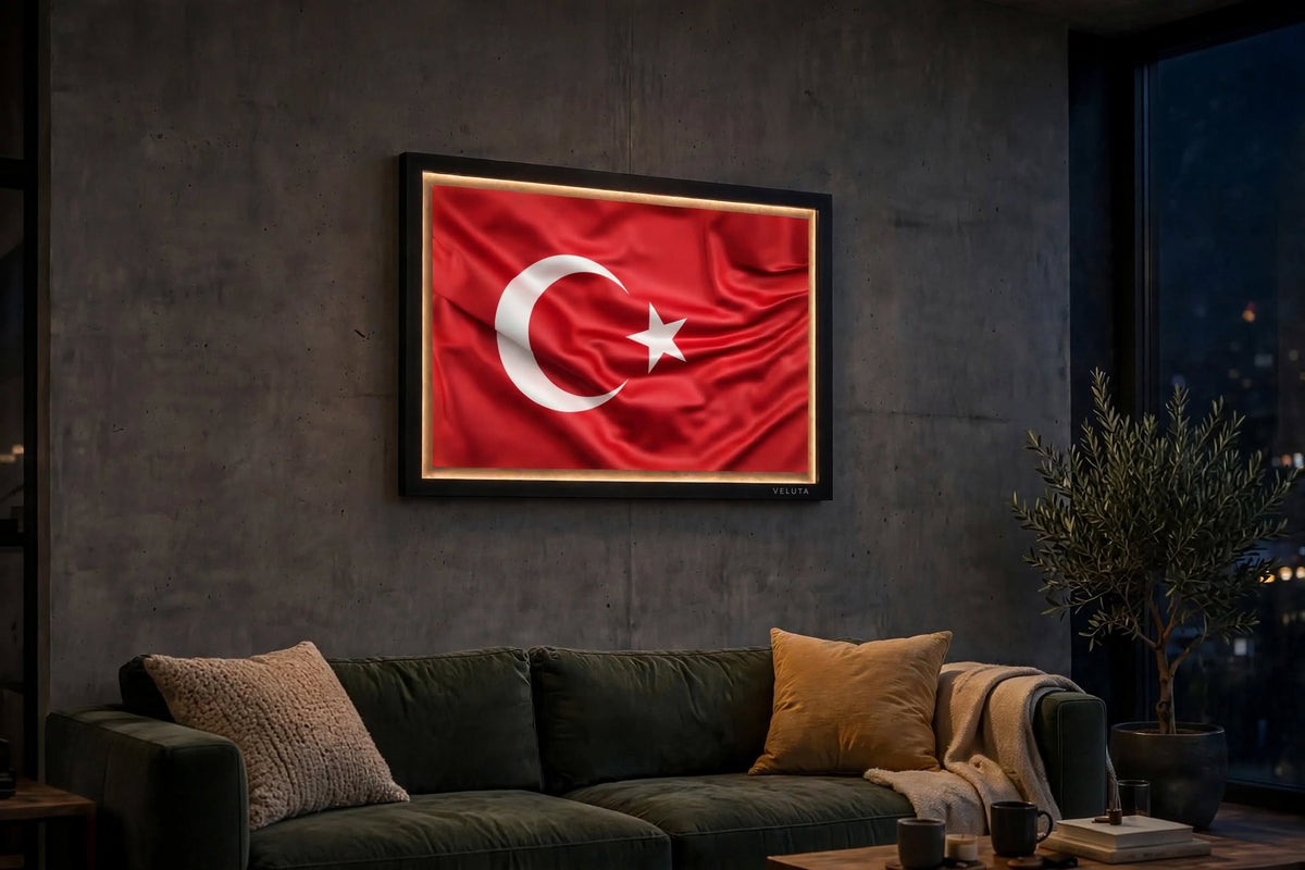 3D LED Flag Tableau - Turkey
