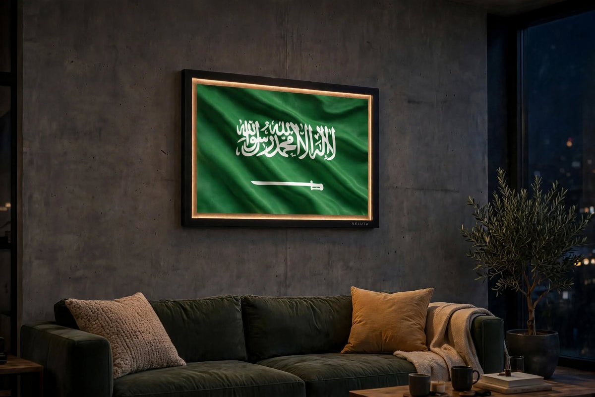3D LED Flag Tableau - Saudi Arabia
