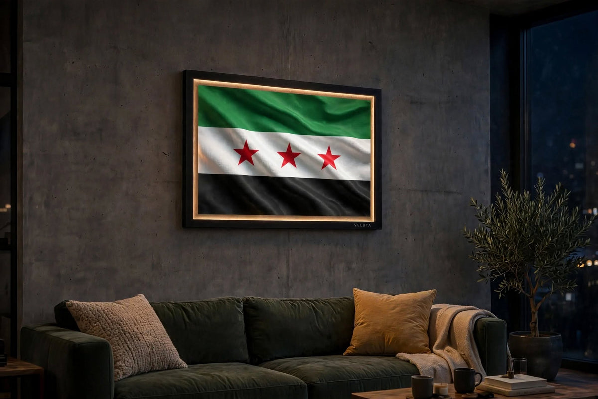 3D LED Flag Tableau - Syria