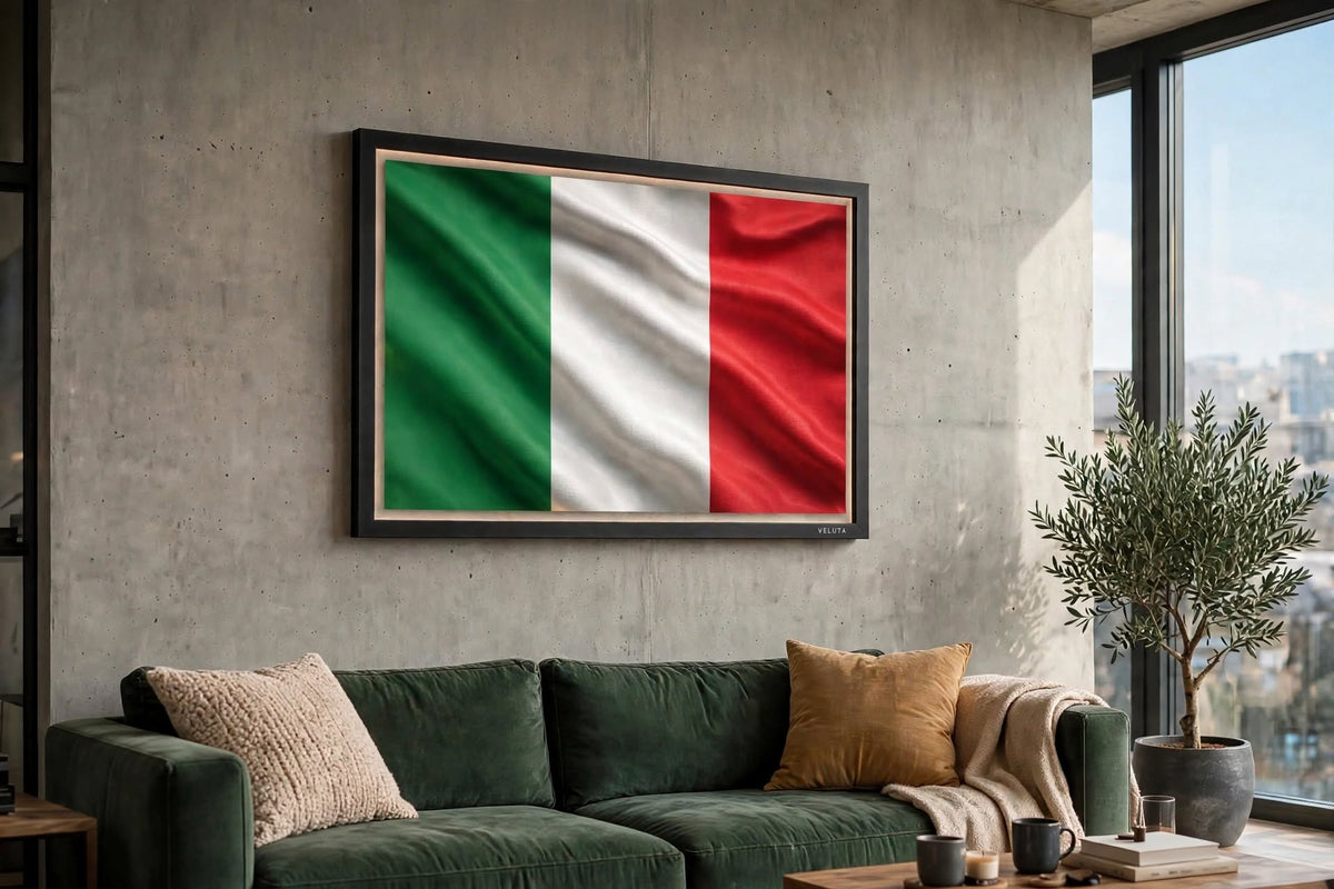 3D LED Flag Tableau - Italy