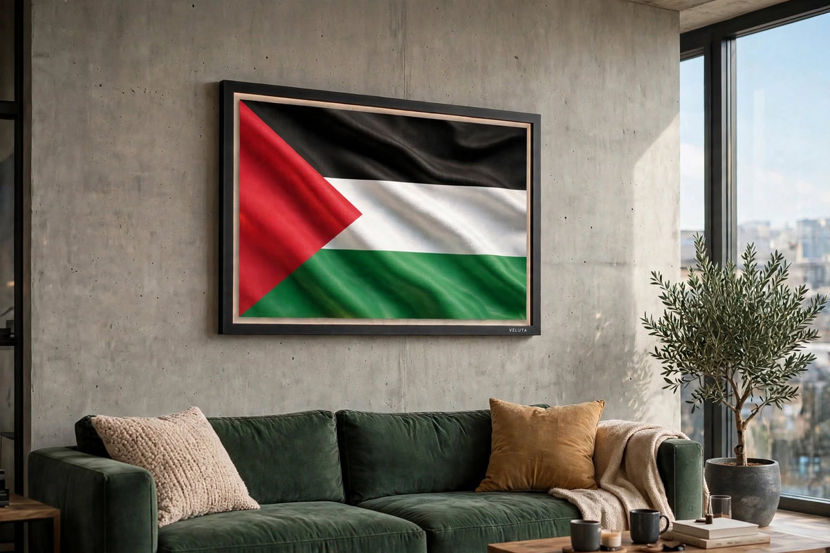 3D LED Flag Tableau - Palestine