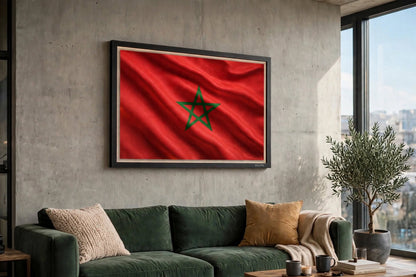 3D LED Flag Tableau - MOROCCO