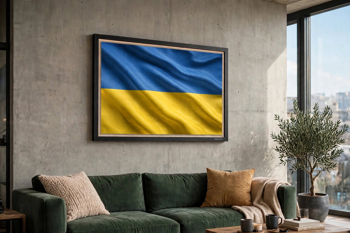 3D LED Flag Tableau - UKRAINE