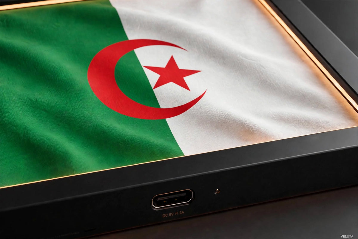 3D LED Flag Tableau - Algeria