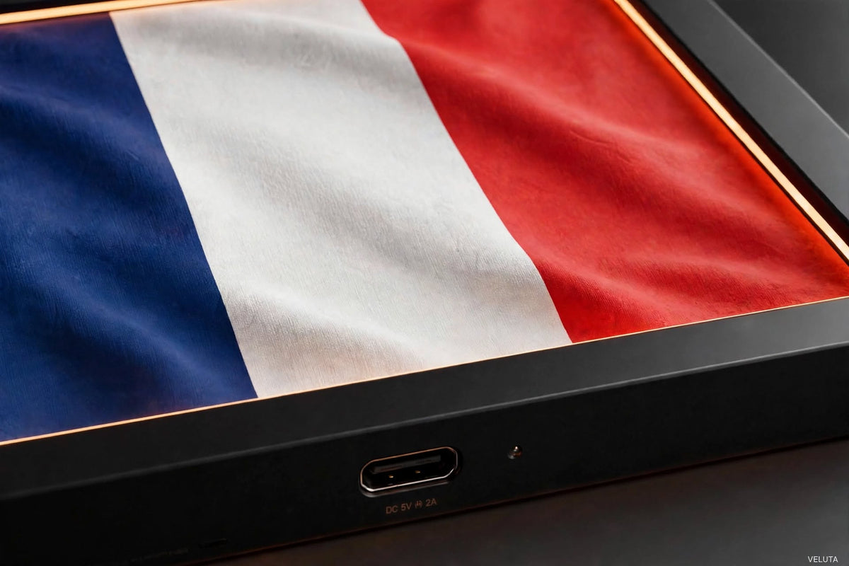 3D LED Flag Tableau - France