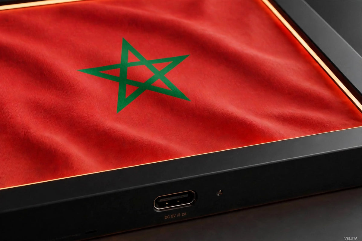 3D LED Flag Tableau - MOROCCO