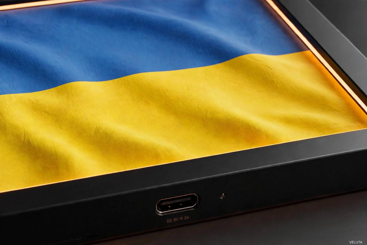 3D LED Flag Tableau - UKRAINE