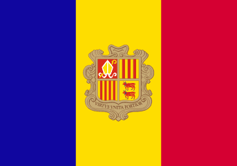 Andorra Flag - VELUTA Office Daylight Lifestyle Premium Wall Art