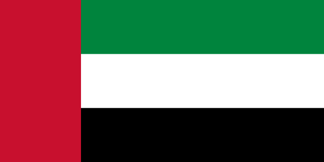 United Arab Emirates Flag - VELUTA Living Room Night LED Glow Premium Product Photo Real Tableau - Kurdistan Style