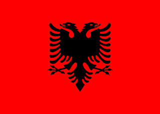 Albania Flag - VELUTA Close-Up Fabric Wave + Type-C Port DC 5V 2A Premium Detail