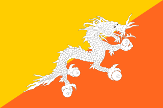 Bhutan Flag - VELUTA Close-Up Fabric Wave + Type-C Port DC 5V 2A Premium Detail