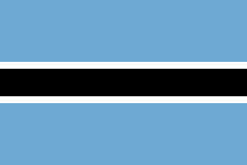 Botswana Flag - VELUTA Office Daylight Lifestyle Premium Wall Art