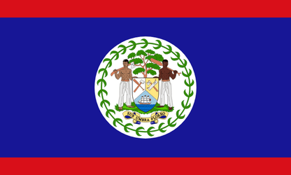 Belize Flag - VELUTA Living Room Night LED Glow Premium Product Photo Real Tableau - Kurdistan Style