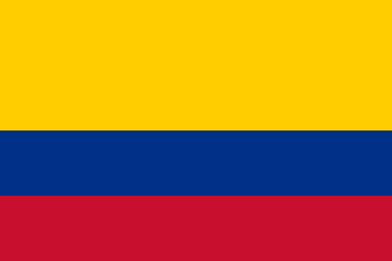 Colombia Flag - VELUTA Office Daylight Lifestyle Premium Wall Art