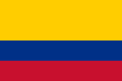 Colombia Flag - VELUTA Living Room Night LED Glow Premium Product Photo Real Tableau - Kurdistan Style