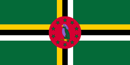 Dominica Flag - VELUTA Office Daylight Lifestyle Premium Wall Art