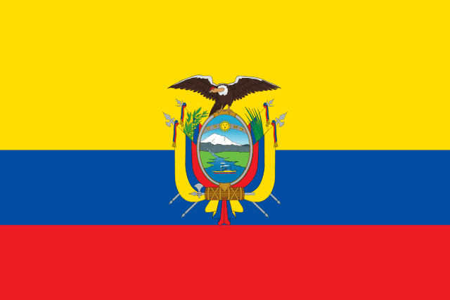 Ecuador Flag - VELUTA Living Room Night LED Glow Premium Product Photo Real Tableau - Kurdistan Style