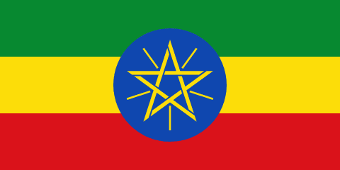 Ethiopia Flag - VELUTA Office Daylight Lifestyle Premium Wall Art