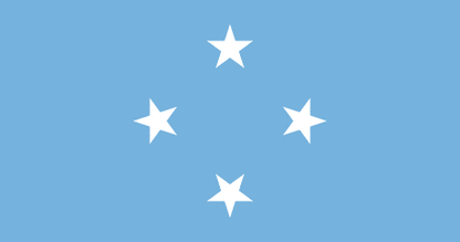 Micronesia Flag - VELUTA Office Daylight Lifestyle Premium Wall Art