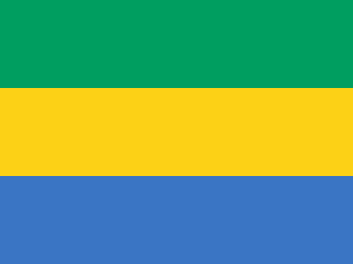 Gabon Flag - VELUTA Close-Up Fabric Wave + Type-C Port DC 5V 2A Premium Detail