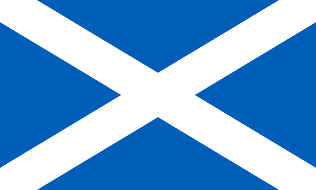 Scotland Flag - VELUTA Living Room Night LED Glow Premium Product Photo Real Tableau - Kurdistan Style