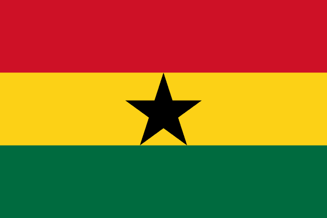 Ghana Flag - VELUTA Living Room Night LED Glow Premium Product Photo Real Tableau - Kurdistan Style