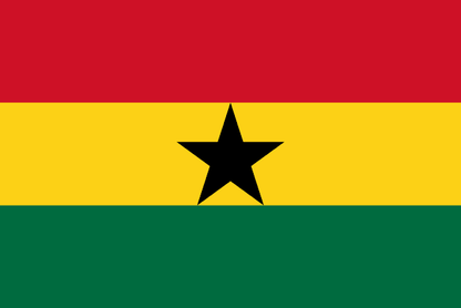 Ghana Flag - VELUTA Living Room Night LED Glow Premium Product Photo Real Tableau - Kurdistan Style