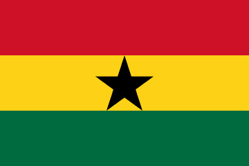 Ghana Flag - VELUTA Office Daylight Lifestyle Premium Wall Art