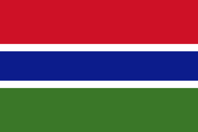 Gambia Flag - VELUTA Living Room Night LED Glow Premium Product Photo Real Tableau - Kurdistan Style