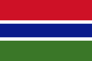 Gambia Flag - VELUTA Office Daylight Lifestyle Premium Wall Art