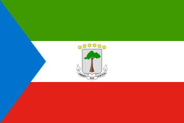 Equatorial Guinea Flag - VELUTA Office Daylight Lifestyle Premium Wall Art