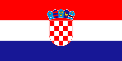 Croatia Flag - VELUTA Office Daylight Lifestyle Premium Wall Art