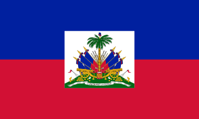 Haiti Flag - VELUTA Office Daylight Lifestyle Premium Wall Art