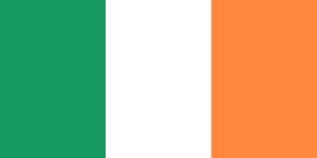 Ireland Flag - VELUTA Living Room Night LED Glow Premium Product Photo Real Tableau - Kurdistan Style