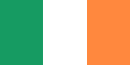 Ireland Flag - VELUTA Living Room Night LED Glow Premium Product Photo Real Tableau - Kurdistan Style