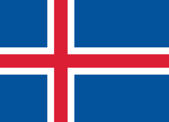 Iceland Flag - VELUTA Office Daylight Lifestyle Premium Wall Art