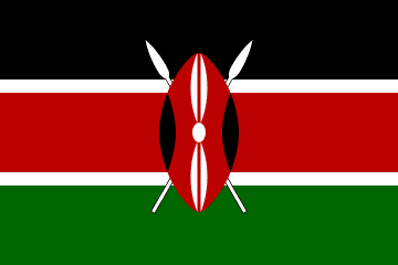 Kenya Flag - VELUTA Office Daylight Lifestyle Premium Wall Art