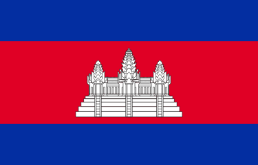 Cambodia Flag - VELUTA Office Daylight Lifestyle Premium Wall Art