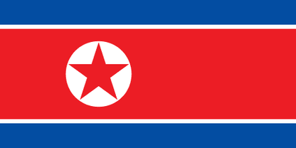 Korea North Flag - VELUTA Office Daylight Lifestyle Premium Wall Art