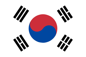 Korea South Flag - VELUTA Office Daylight Lifestyle Premium Wall Art