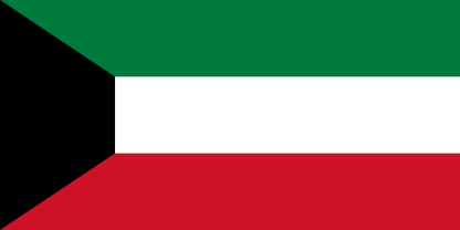Kuwait Flag - VELUTA Living Room Night LED Glow Premium Product Photo Real Tableau - Kurdistan Style