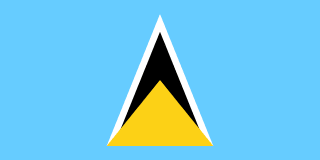 Saint Lucia Flag - VELUTA Close-Up Fabric Wave + Type-C Port DC 5V 2A Premium Detail